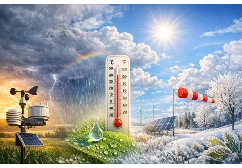 Couverture de 42 grandeurs météorologiques à déduire de vos données météo